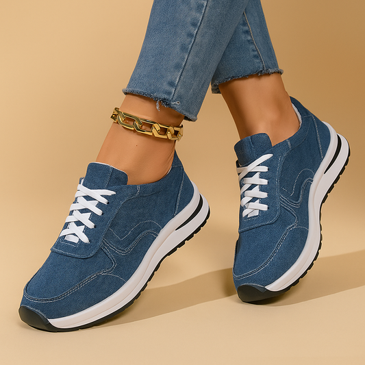 Orthopedische Denim Sneakers voor Comfortabele Voetondersteuning – Stijlvol & Duurzaam