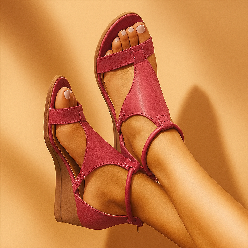 Comfortabele Orthopedische Leren Sandalen voor Dames – Hoogwaardige Kwaliteit & Steun voor de Voetboog